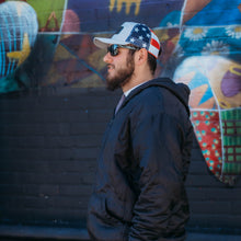 Load image into Gallery viewer, Woobie Hoodie Black & Grey reversible Zip Up