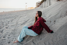 Load image into Gallery viewer, Burgundy Woobie Hoodie
