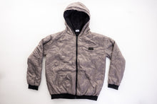 Load image into Gallery viewer, Woobie Hoodie Black &amp; Grey reversible Zip Up
